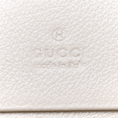 Gucci Calfskin Web Rajah Chain Card Case Wallet White 5 of 7