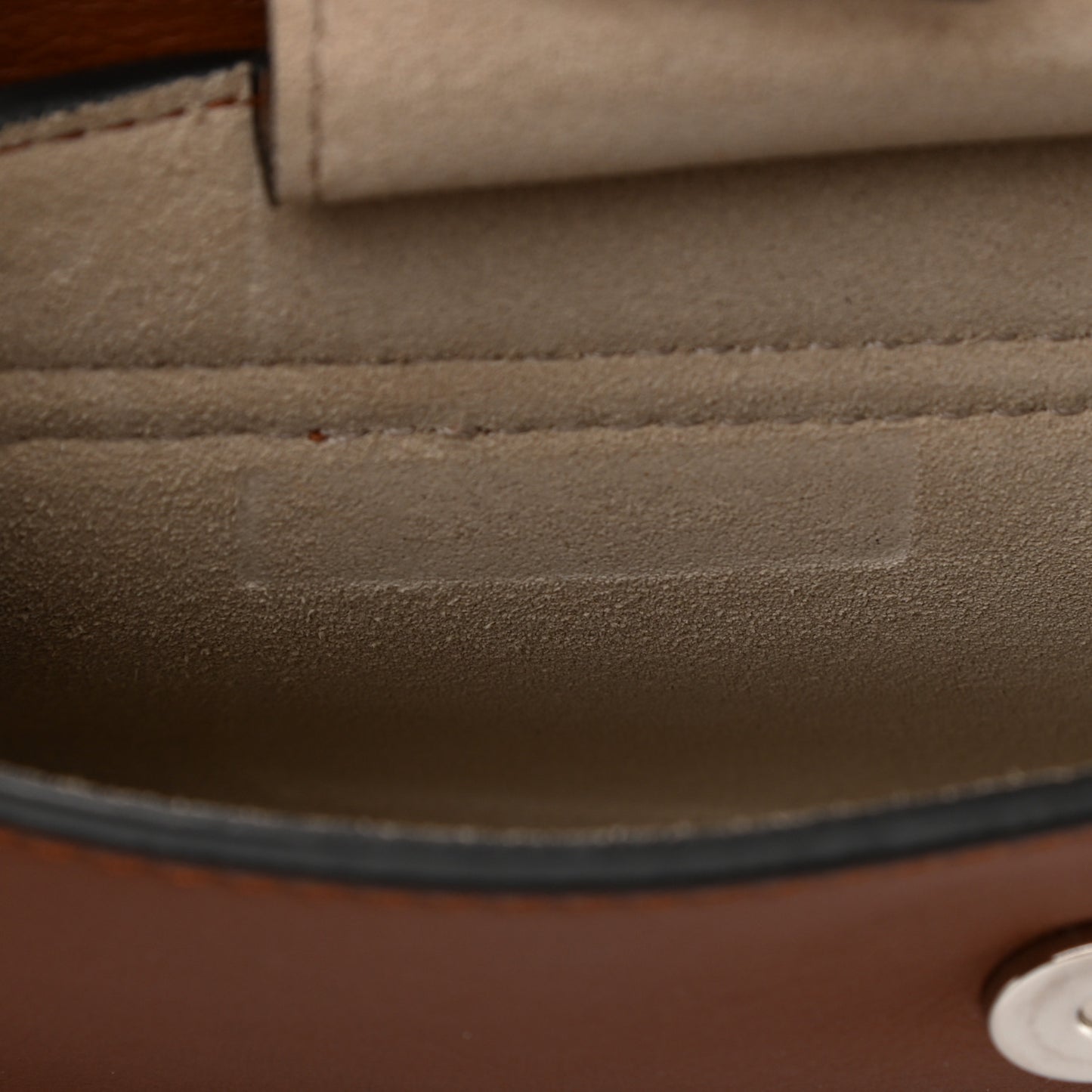 Suede Calfskin Mini Faye Shoulder Bag Tobacco