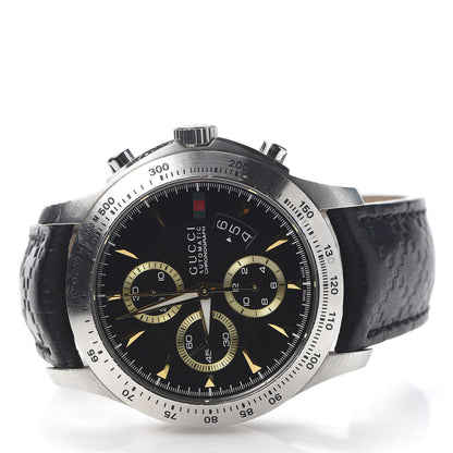 Gucci Stainless Steel Calfskin 44mm G-Timeless Chronograph Automatic Watch Black 3 of 9