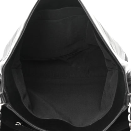 Chanel Calfskin Quilted Large Trianon Messenger Flap Black 6 of 13