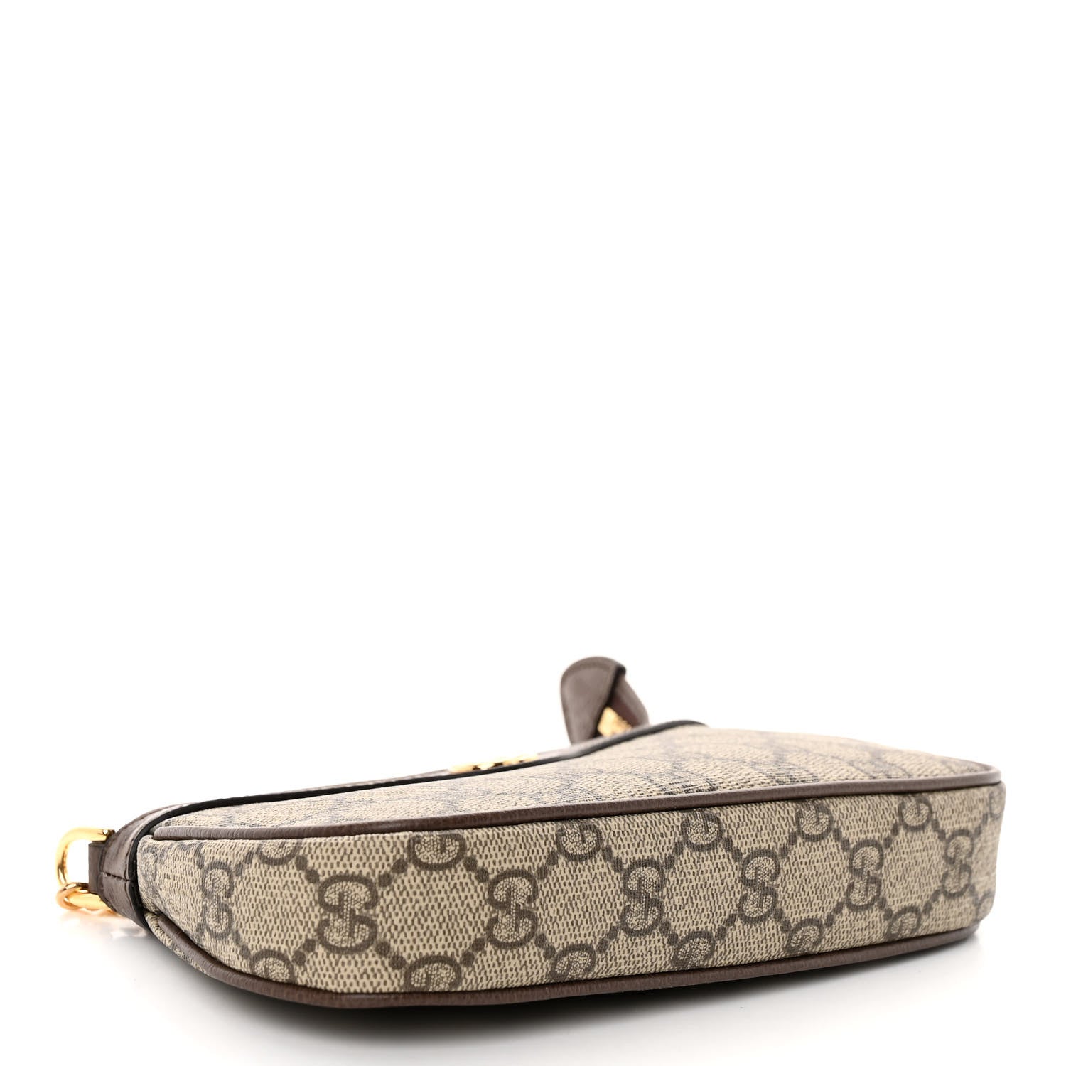 Gucci GG Supreme Monogram Textured Dollar Calfskin Mini Ophidia Chain Bag Beige Ebony 4 of 9