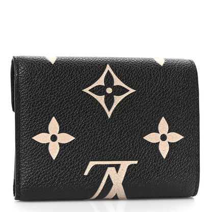 Louis Vuitton Empreinte Monogram Giant Victorine Wallet Black Beige 3 of 9