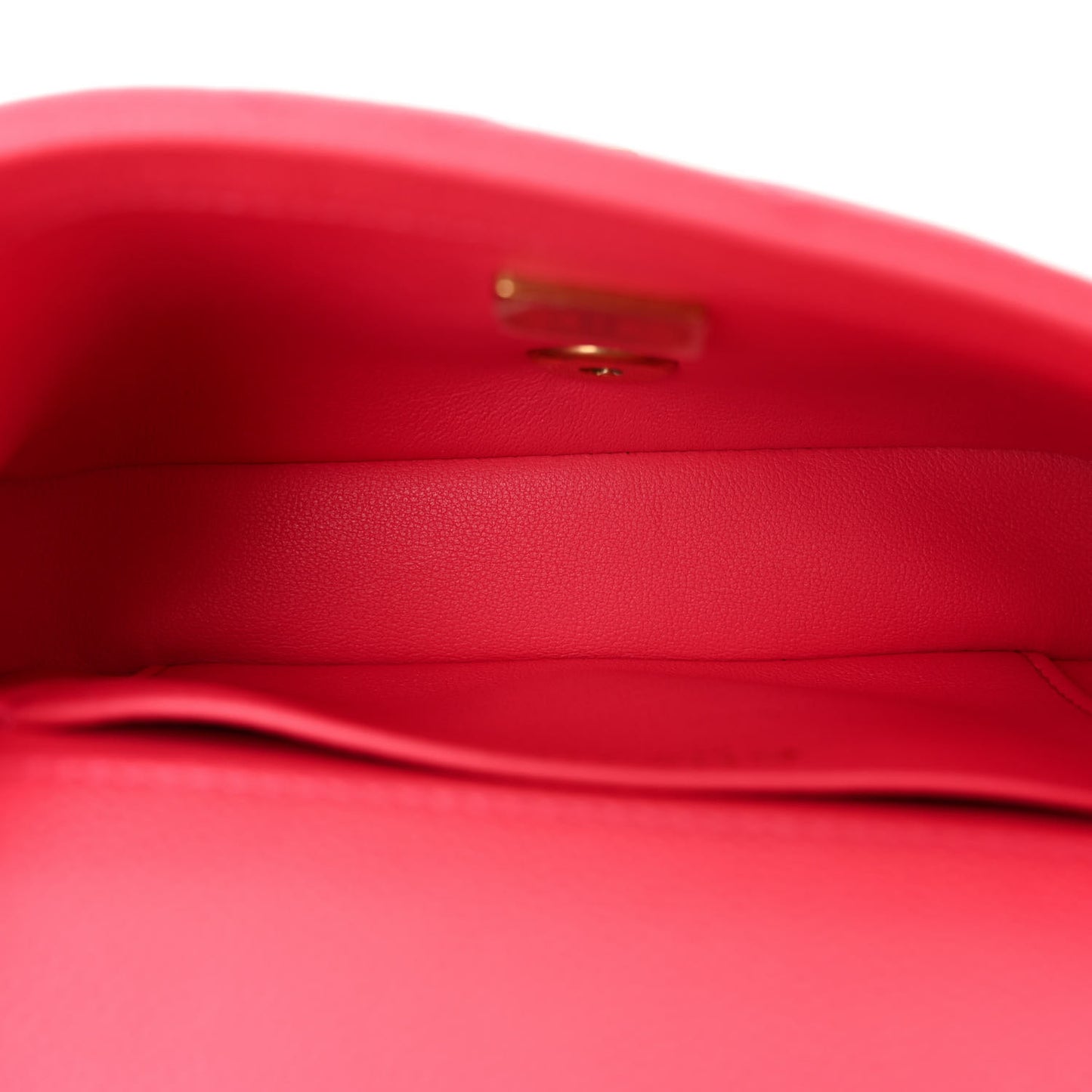 Caviar Quilted Sweetheart Mini Rectangular Flap Pink