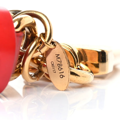 Louis Vuitton Monogram Tassel Bag Charm Red 4 of 4