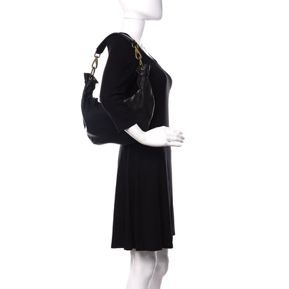 Miu Miu Vitello Daino Hobo Black 2 of 9