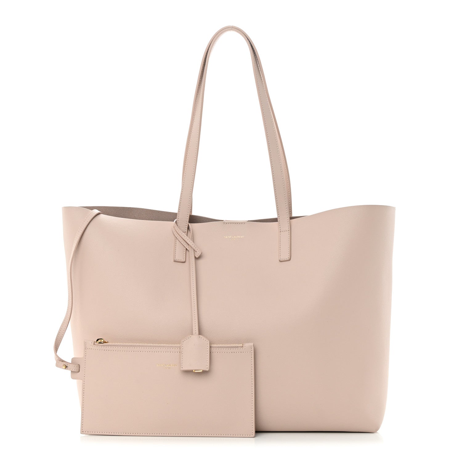 Saint Laurent Calfskin Large Shopping Tote Pale Blush 1 of 16