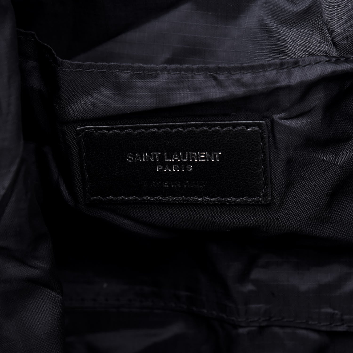 Saint Laurent Nylon City Fold Up Backpack Belt Bag Navy 8 of 18