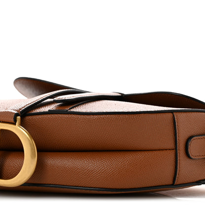 Christian Dior Grained Calfskin Saddle Bag With Strap Camello 10 of 13