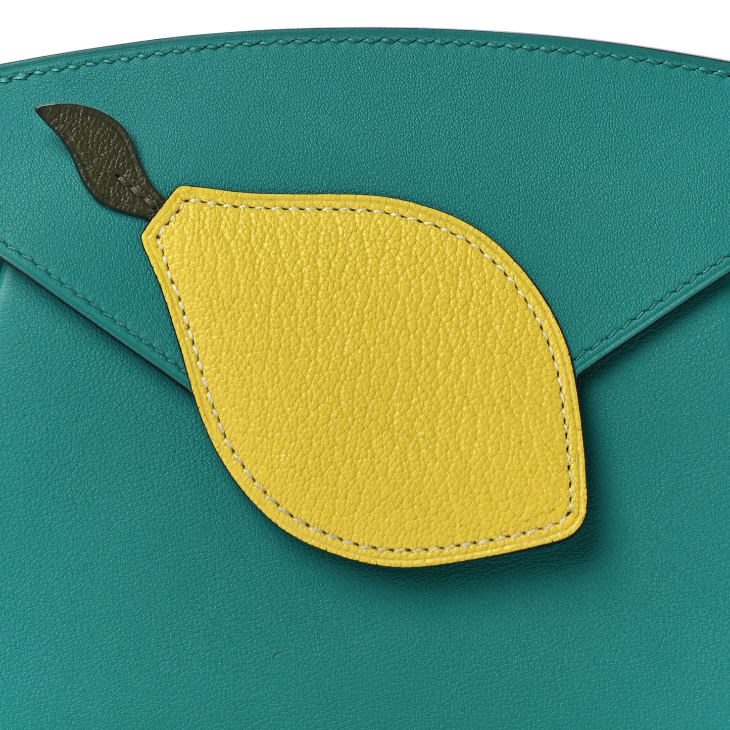 Swift Chevre Mysore Hermail Tutti Frutti Lemon Wallet Bleu Paon Lime Canopee