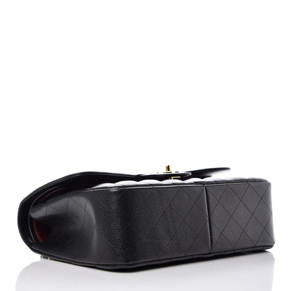 Chanel Caviar Quilted Jumbo Double Flap Black 5 of 11