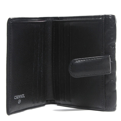 Chanel Calfskin Lucky Symbols Compact French Wallet Black 5 of 8