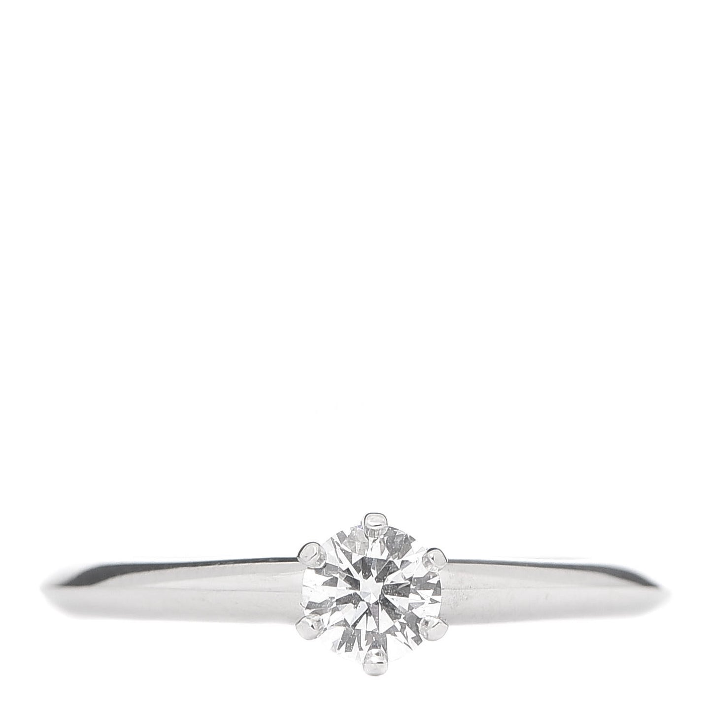 Platinum Diamond .27ct Solitaire Engagement Ring 54 7