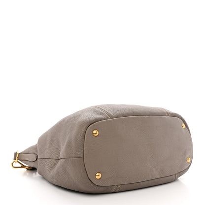 Prada Vitello Daino Shoulder Bag Argilla 4 of 16