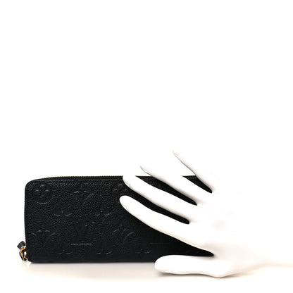 Louis Vuitton Empreinte Clemence Wallet Black 2 of 9