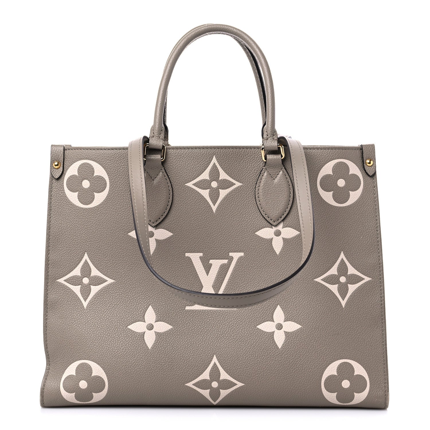 Louis Vuitton Empreinte Monogram Giant Onthego MM Tourterelle Creme 1 of 19