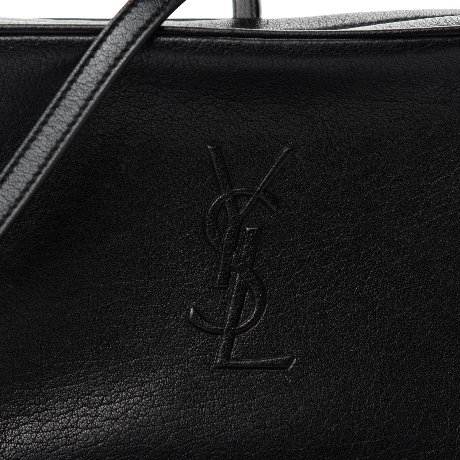 Saint Laurent Lambskin Monogram Small Lou Camera Bag Black 12 of 13