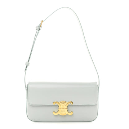 Celine Natural Calfskin Triomphe Shoulder Bag Ice Blue 1 of 11