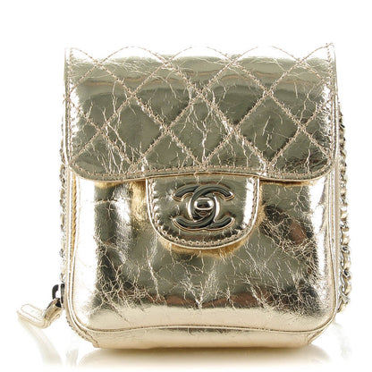 Chanel Metallic Calfskin Mini Flap Gold 1 of 8