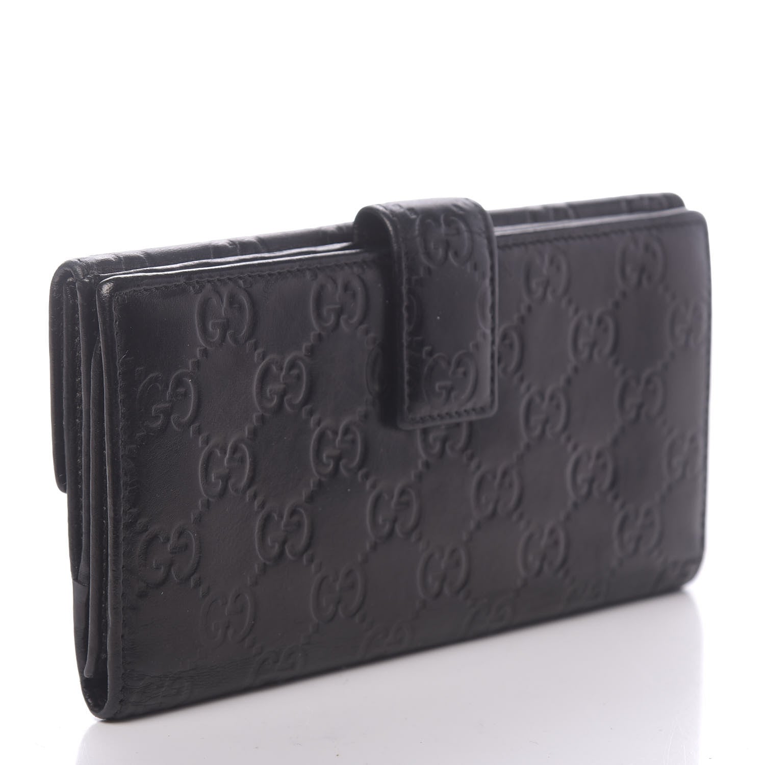 Gucci Guccissima Princy Continental Wallet Black 3 of 9