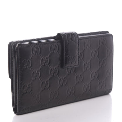 Gucci Guccissima Princy Continental Wallet Black 3 of 9