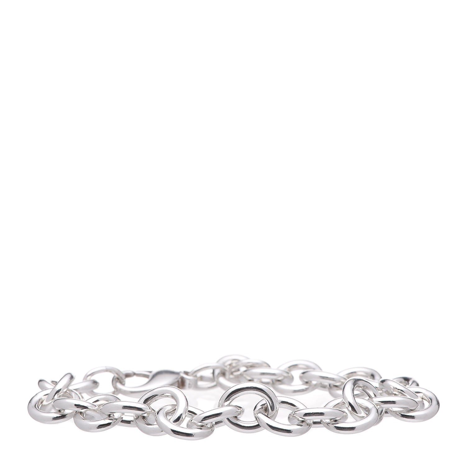 Tiffany Sterling Silver Heart Tag Charm Bracelet 1 of 4