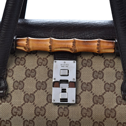 Gucci Monogram Bamboo Bullet Bag Dark Brown 22 of 22