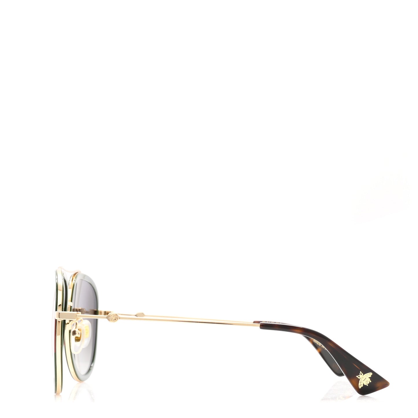 Metal Web Aviator Sunglasses GG0062S Green Red