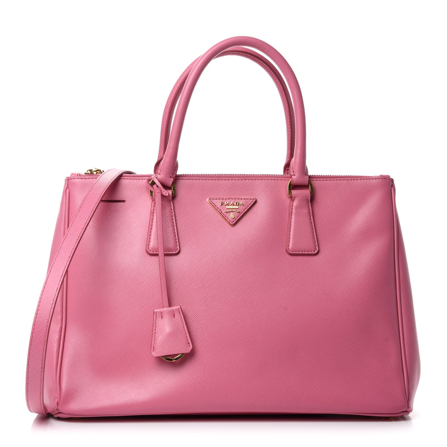 Prada Saffiano Medium Galleria Double Zip Tote Geranio 1 of 13