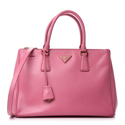 Prada Saffiano Medium Galleria Double Zip Tote Geranio 1 of 13