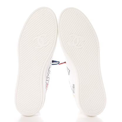 Chanel x Pharrell Williams Calfskin Womens Sneakers 40 White 11 of 12