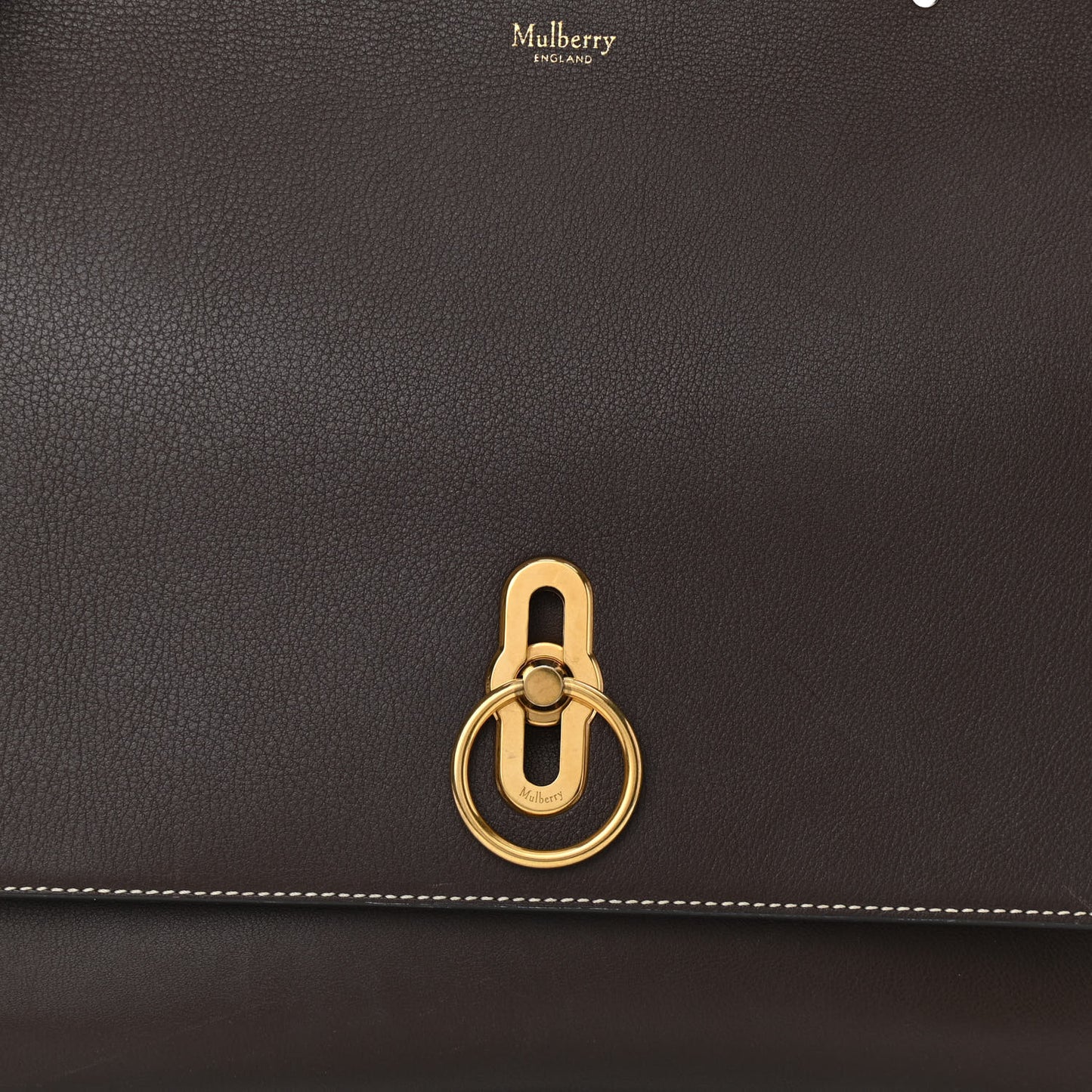 Natural Grain Leather Amberley Satchel Chocolate