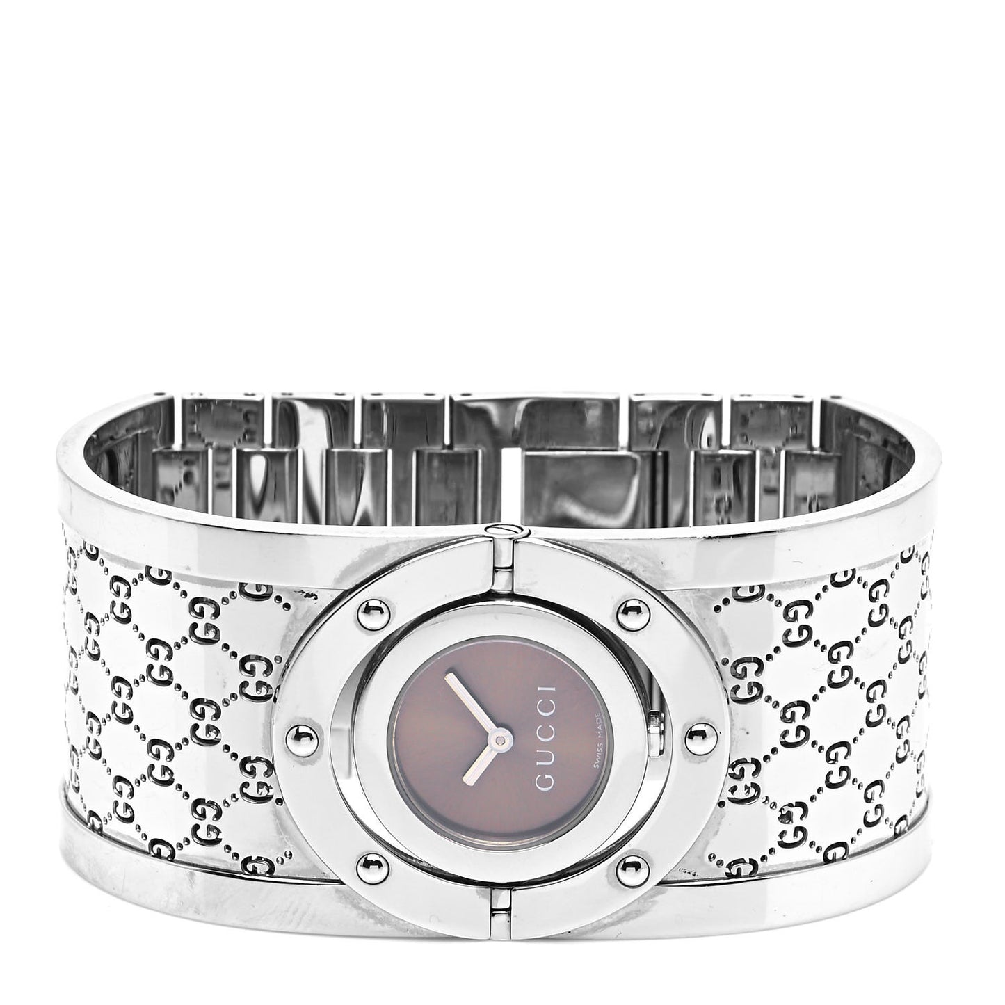 Stainless Steel 33mm Twirl Quartz Watch Brown
