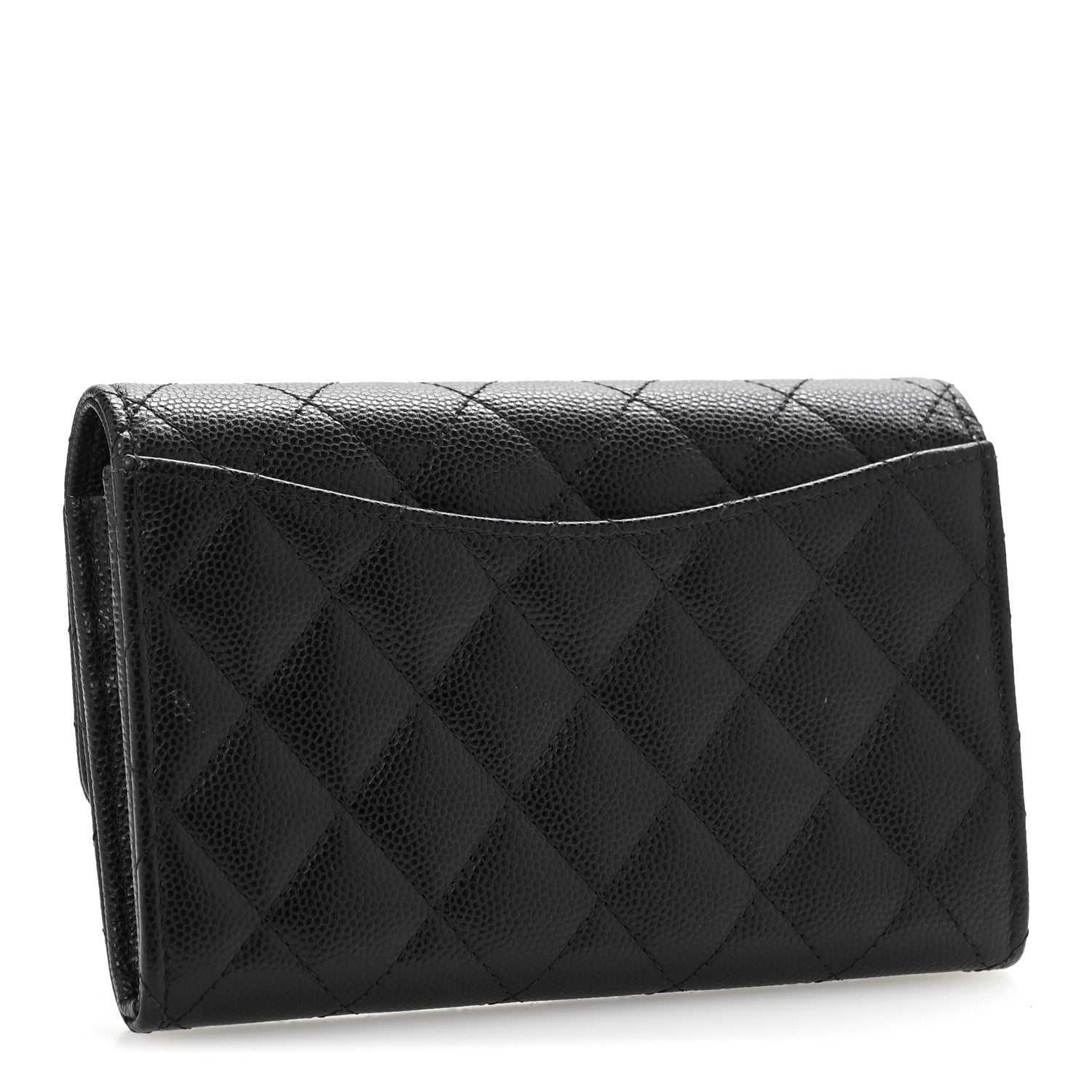 Chanel Caviar Quilted Medium Flap Wallet Black 3 of 10