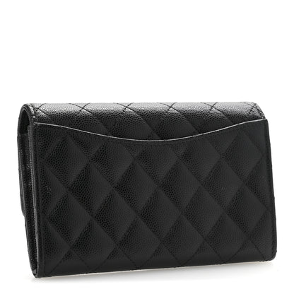 Chanel Caviar Quilted Medium Flap Wallet Black 3 of 10