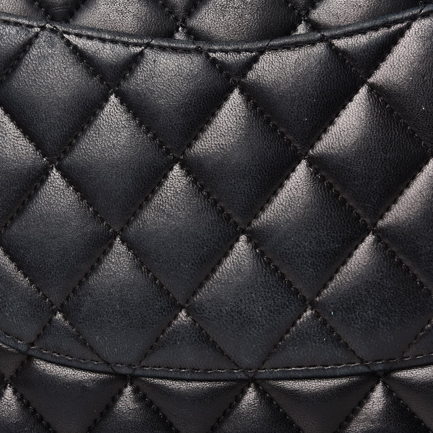 Chanel Lambskin Quilted Medium Double Flap Black 16 of 20