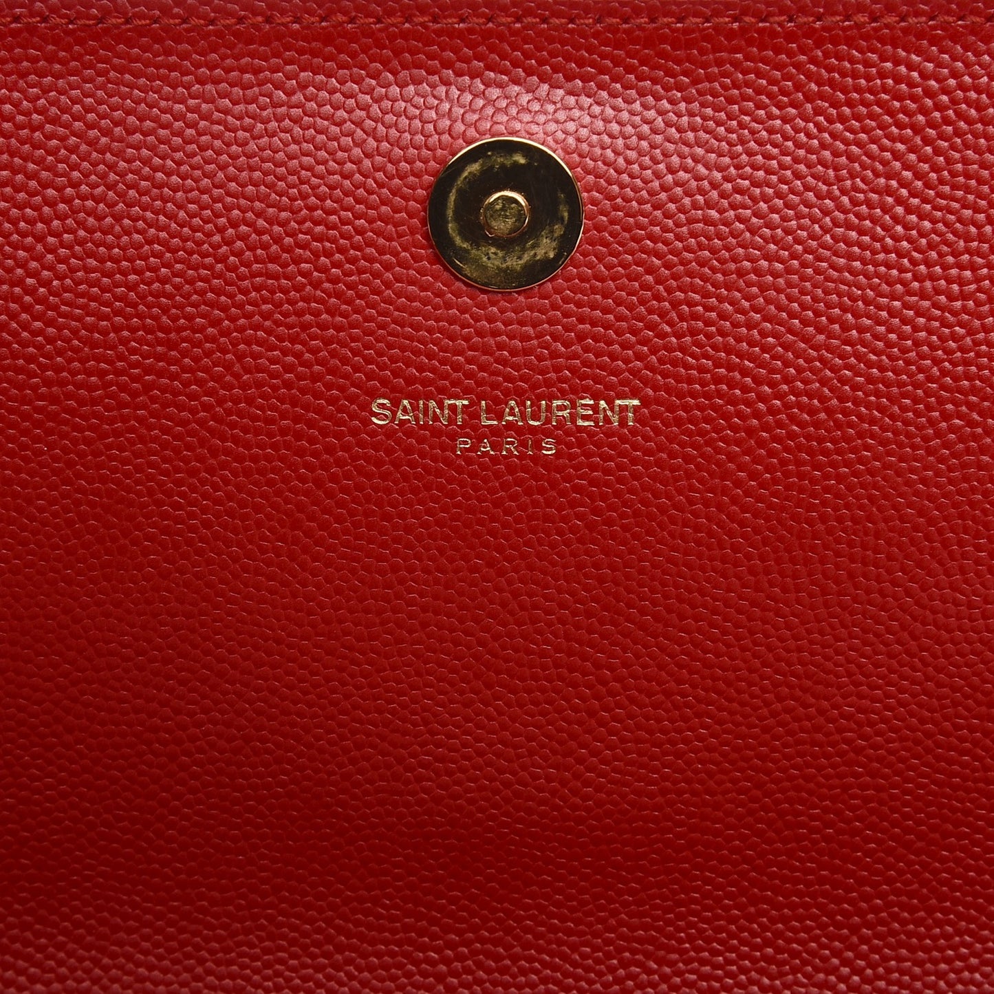 Grain De Poudre Classic Monogram Clutch Red