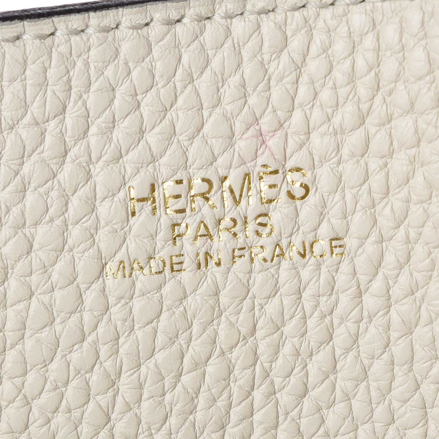 Hermes Taurillon Clemence Double Sens 36 Reversible Tote Etain Beton 9 of 17