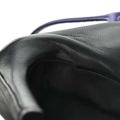 Balenciaga Lambskin Open Toe Glove Sandal 37.5 Black Purple 11 of 12