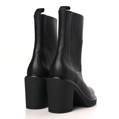 Hermes Calfskin Donia 70 Ankle Boots 36 Black 4 of 8