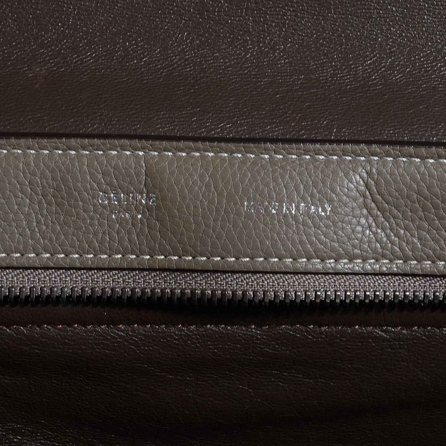 Calfskin Suede Medium Trapeze Souris