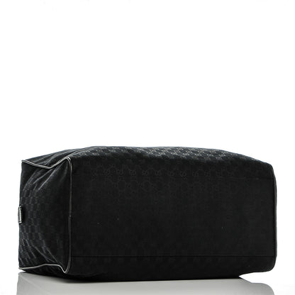Gucci GG Monogram Web Large Collapsible Carry On Duffle Bag Black 4 of 8