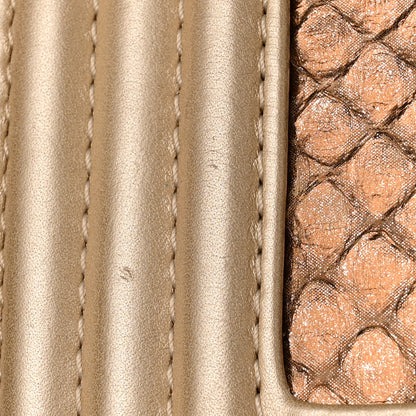 Chanel Snakeskin Calfskin Small Boy Flap Gold 15 of 17