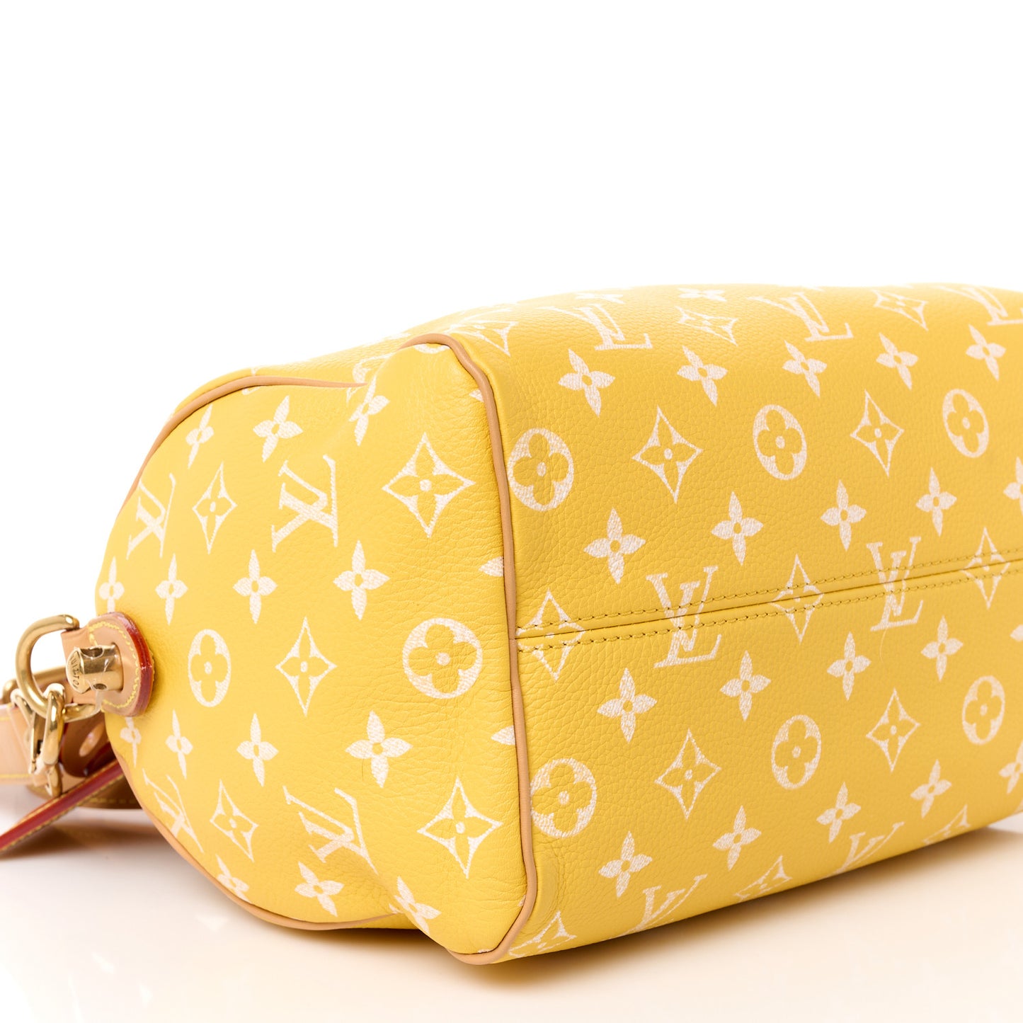 Calfskin Monogram Speedy P9 Bandouliere 25 Jaune Mat