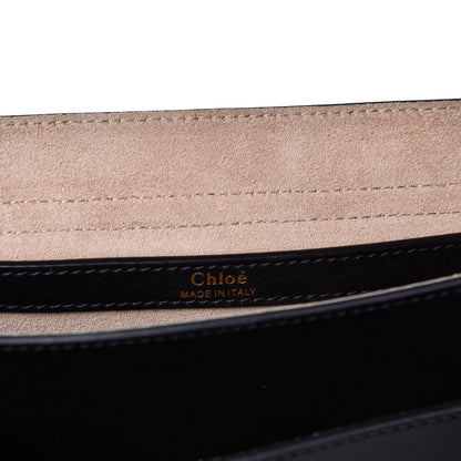 Chloe Calfskin Braided Medium Hudson Shoulder Bag Black 3 of 6