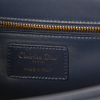 Christian Dior Shiny Crinkled Lambskin 30 Montaigne Flap Bag Indigo 5 of 7