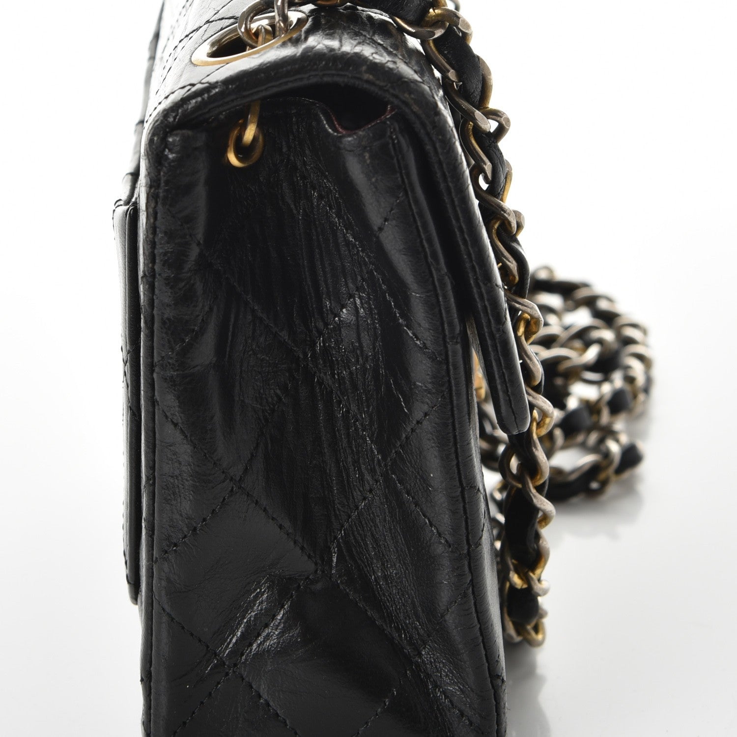 Chanel Lambskin Quilted Mini Square Flap Black 12 of 13