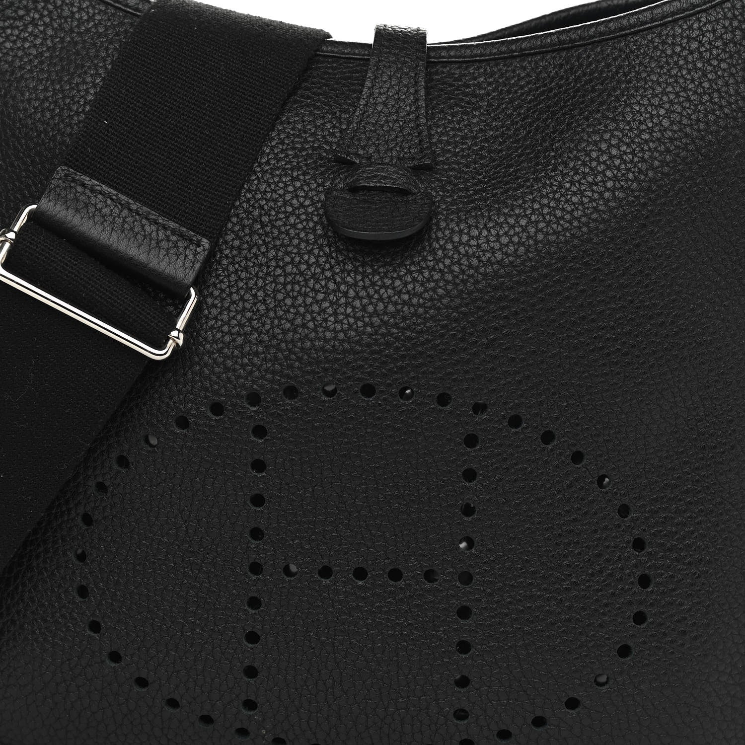 Hermes Taurillon Clemence Evelyne III PM Black 8 of 10