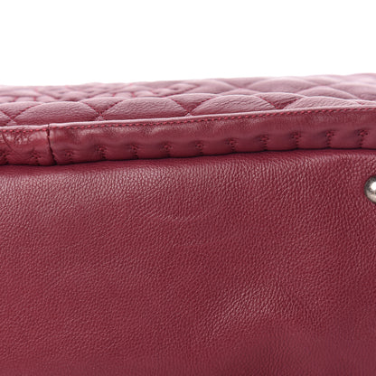 Chanel Calfskin Quilted Small Istanbul Tote Light Burgundy 11 of 13