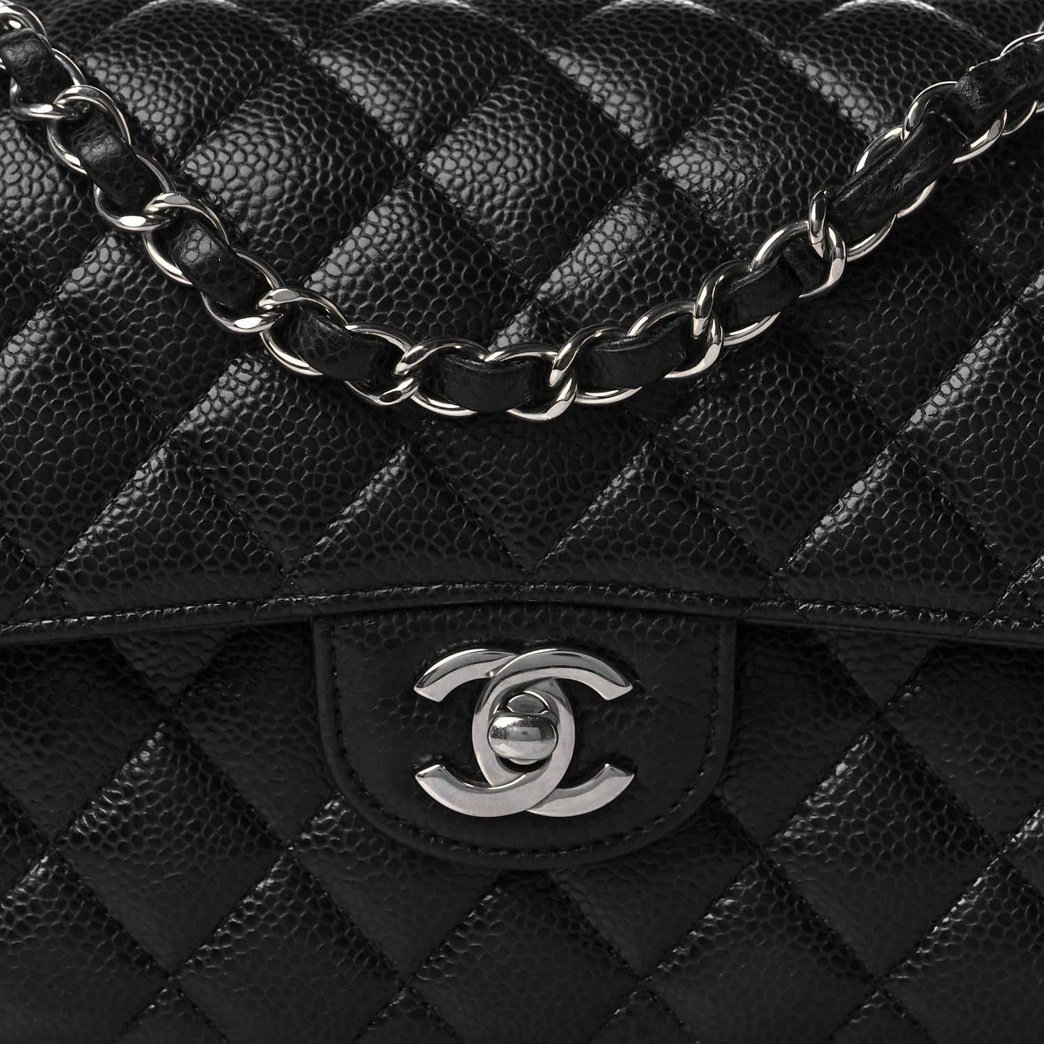 Chanel Caviar Quilted Small Double Flap Black 8 of 11
