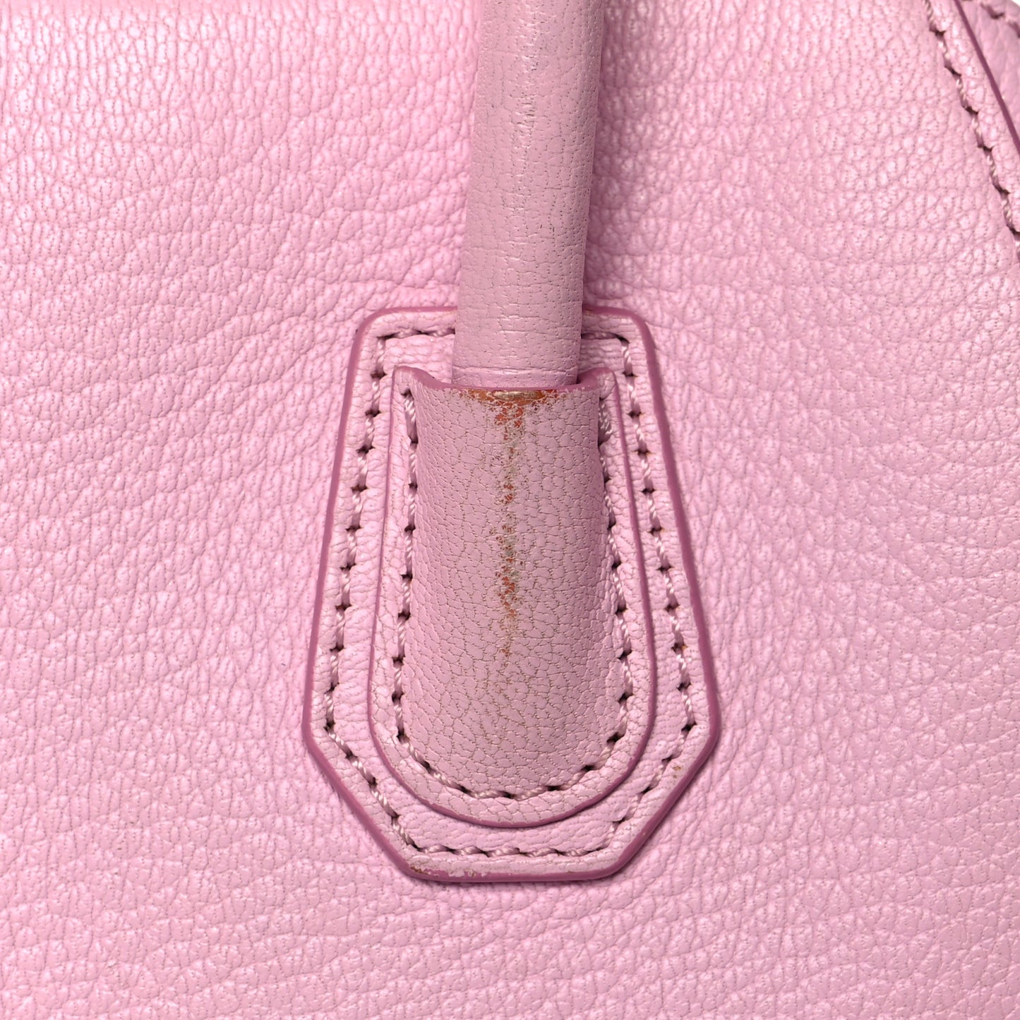 Sugar Goatskin Mini Antigona Bright Pink